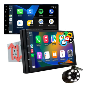 Central Multimídia Mp5 1 Din Carplay Android-auto 7'+ Cam Ré