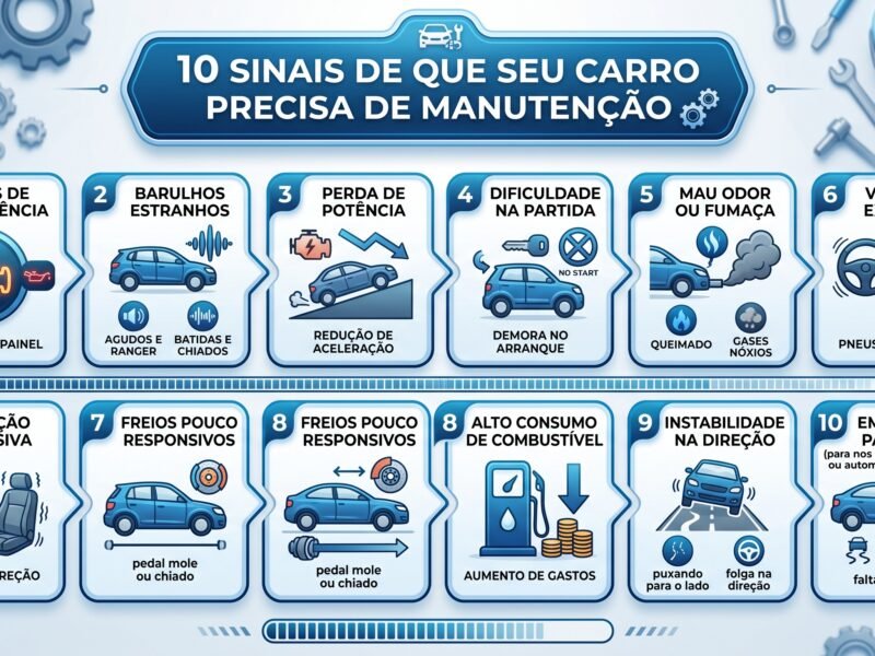10 sinais de que seu carro precisa de manutenção