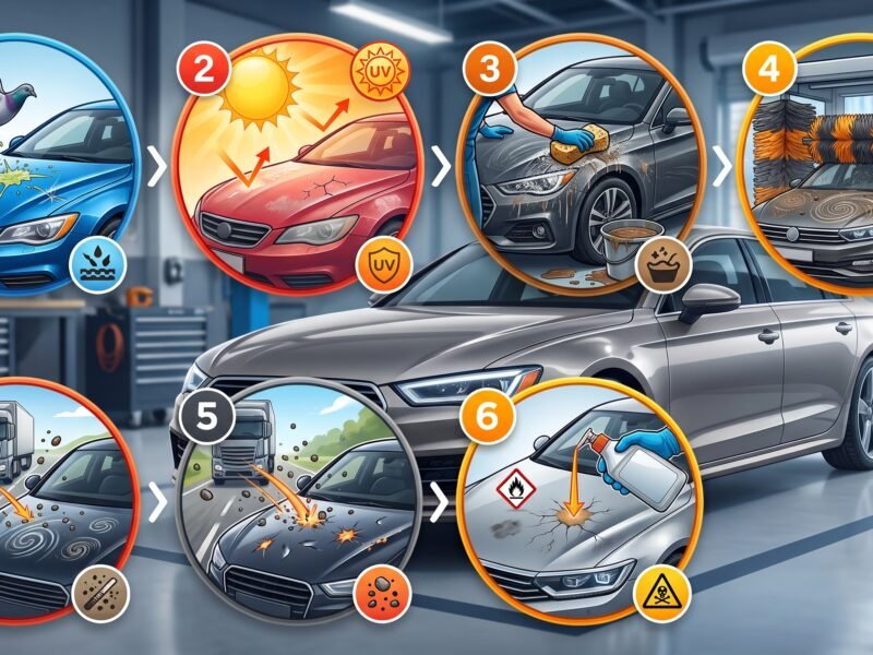 7 erros que podem danificar a pintura do carro