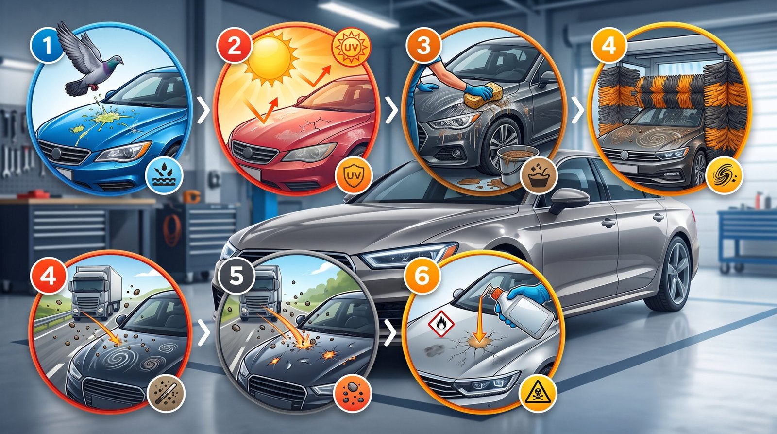 7 erros que podem danificar a pintura do carro